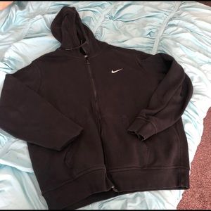 Vintage brown Nike embroidered zip up XL